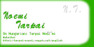 noemi tarpai business card